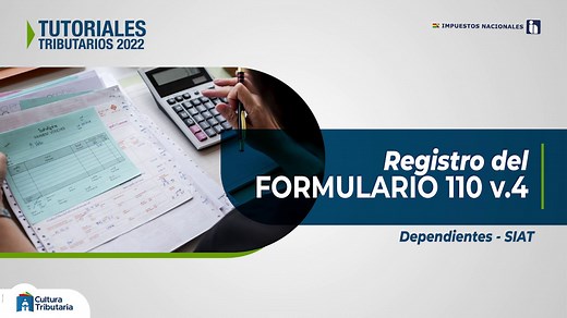 #TutorialRegistroForm110v4Dependientes | ¿Eres dependiente y no sabes cómo puedes realizar el registro de tu Formulario 110 v.4? El Servicio de Impuestos Nacionales te invita a ver el Tutorial Tributario - Registro del Formulario 110 v.4 (Dependientes). Libera esas dudas con el siguiente tutorial, sabemos que te será muy útil. #EstamosSaliendoAdelante #ReconstruimosLaEconomia | Servicio de Impuestos Nacionales
