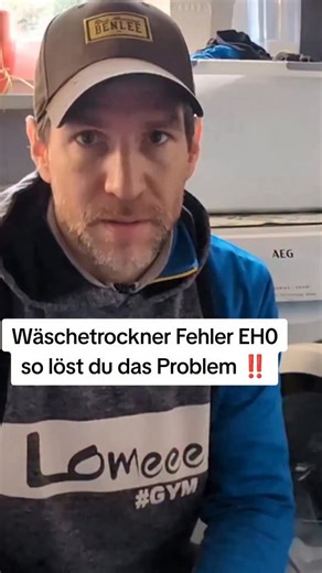 Youtuber Garten Tutorials Hacks Vlogs on Instagram: "Das bedeutet der Fehler EH0 bei deinem Wäschetrockner #waschmaschine #wäschetrockner #haushaltstipps #haushalt #tippsundtricks"