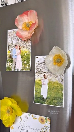 DIY Flower Magnets