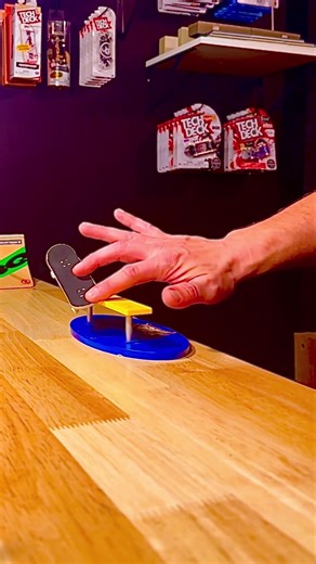 Do you think @techdeck_adrian gets inspired after watching TJ Rogers' part? Switch flip back tail 😍. #TechDeck #StartSmallGoBig #TechDeckTeam