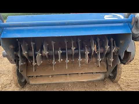 How to level ground for new seed. Slit Seeder used as a tiller / cultivator