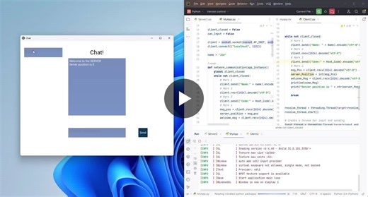 I developed a chatting system in Python, using Kivy and sockets. This… | Iyanu Adediran