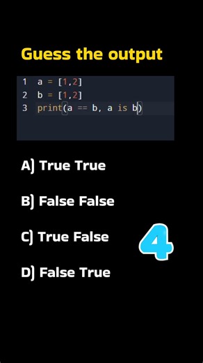 Guess the Output-python