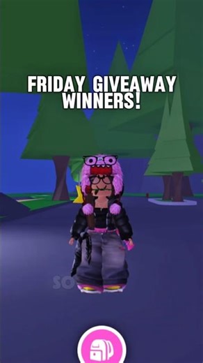 THE WINNERS FOR MY FRIDAY GW!! #adoptme #shorts #roblox #shalynax #adoptmegiveaway