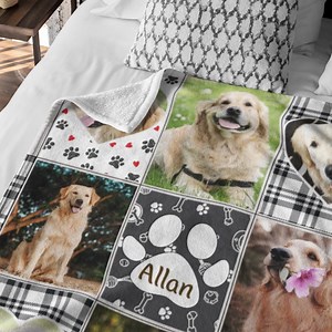 1.3K reactions · 198 shares | Snuggle up with your furry friend's memories on our Personalized Photo Collage Blanket | Callie Gifts | Facebook