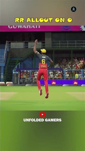 RCB ALLOUT RR on 0 Run ☠️ #unfoldedgamers #ipl #rcb #rr #hooda #royalchallengerbangalore