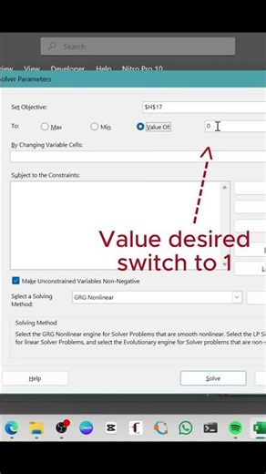 Excel Tutorial: Solver / Goalseek.