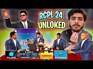 (RCPL AUCTION 2025) TOURNAMENT IN REAL CRICKET 24 LIVE I NEW UPDATE IN RC24 AUCTION WITH CSK live
