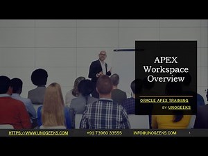 Oracle Apex Training | APEX Workspace Overview | Oracle Apex Course