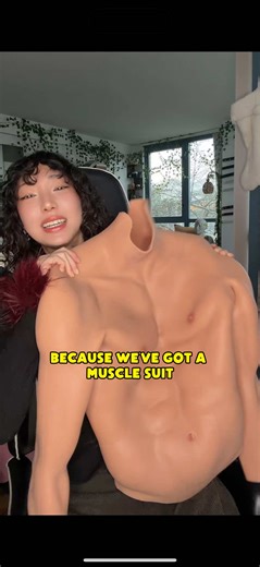 I think this muscle suit has changed my life #cosplay #cosplaytips #musclesuit