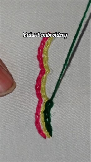 hand embroidery chain stich basic stich simple and easy embroidery