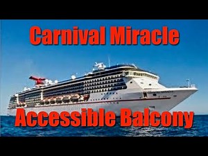 Carnival Miracle Accessible Balcony Cabin 8239 Tour