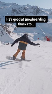 He's good at snowboarding thanks to @freebord #freeboard #snowboarding #freebord #skateboard #snowboarder | Freebord