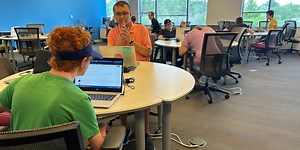 Visually impaired students learn cybersecurity practices as they plan for their careers