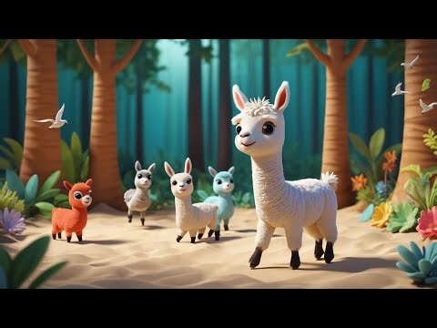 O Bebê Lhama em Minecraft Escreveu uma Canção | Rimas e Canções Infantis