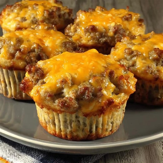 Sausage Breakfast Muffins Bisquick These savory muffins are loaded with breakfast sausage, fluffy eggs, and sharp cheddar — a warm, satisfying bite that’s perfect for quick mornings or make-ahead meal prep. Ingredients Main Ingredients: 1 pound breakfast sausage 4 large eggs 1 cup shredded sharp Cheddar cheese 1 cup Bisquick baking mix Steps Preheat the Oven: Set your oven to 175°C (350°F). Lightly grease a 12-cup muffin pan with non-stick spray and set it aside for later. Cook the Sausage: Brea