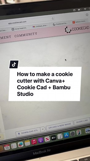 Create Custom Cookie Cutters Using Canva and Cookie Cad