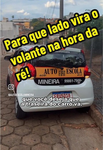 Como girar o volante corretamente durante a ré