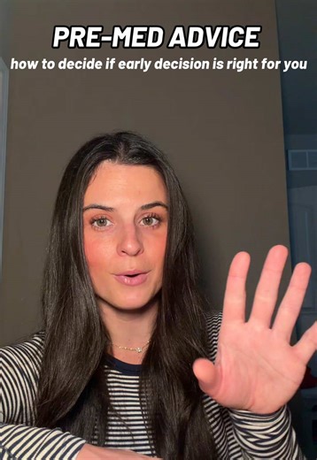 pre med advice from a second year medical student!!! lmk what questions yall have about early decision⬇️⬇️⬇️ #premedadvice #medicalstudent #medschool #medicalschool #premed