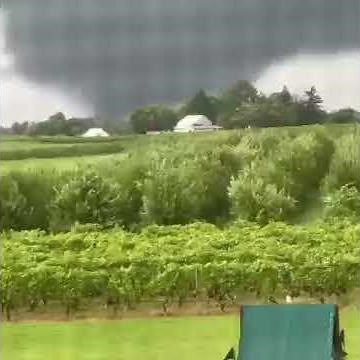 Tornado passes by Heritage Winery in Mullica Hill