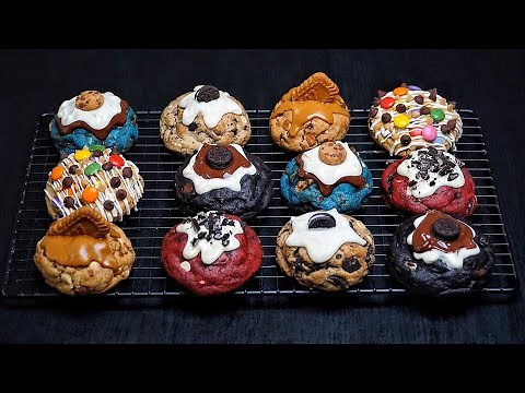 NY Style Cookies: One Dough, Endless Creations | Red Velvet | Cookie & Cream | Chocolate | Monster