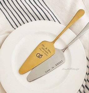 Personalized Cake Server, Pie Server, Bridal Shower Gift, Custom Wedding Cake Server, Wedding Gifts, Dessert First, Wedding Cake Knife - Etsy