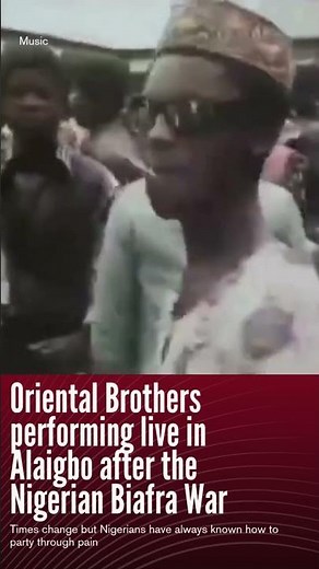 Oriental Brothers International Band performing live in Alaigbo after the Nigerian Biafra War, m