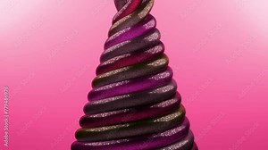 Ice Cream beautiful soft background. realistic 3d animation. seamless loop, 4K. cream liquid falling. Smooth hypnotic pattern. Infinite seamless loop. Abstract intro animation or Logo reveal template