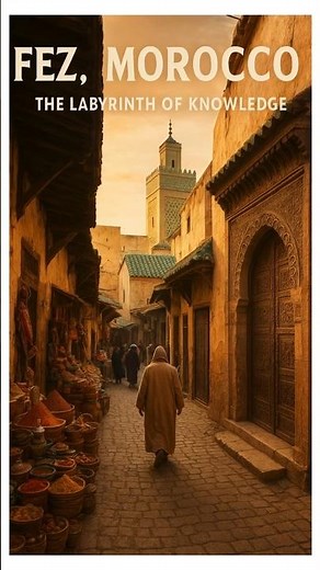 🏛✨ Fez, Morocco – The Labyrinth of Knowledge