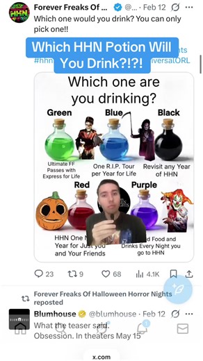 Which Halloween Horror Nights Potion Should You Choose?