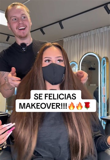 STOR MAKEOVER PÅ FELICIA!!🔥🔥 När @FELICIA blev ljusare och satte i vårt Clip on hår! Hur snyggt och lyxig färg?😍✨🤎 Färg Boom Chakalaka i längd 50 cm. Frisör: @Aanton.wall #hellobombshell