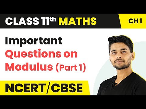 Important Questions on Modulus | (Part - 1) | Maths Class 11