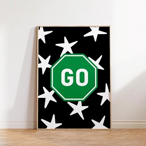 Go Sign Print - Car Print - Boys Room - Digital Download - Etsy Canada