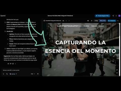 Cómo Crear un Portfolio Web Profesional con IA (Gemini + Antigravity)