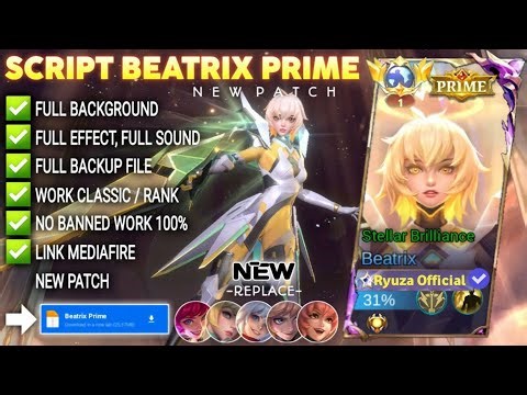 Script Skin Beatrix Prime - Stellar Brilliance No Password | Full Effect Voice | Patch Terbaru