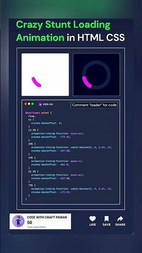 Crazy stunt loving ani8in HTML CSS || #shorts #shortvideo #css #ytshorts #viral