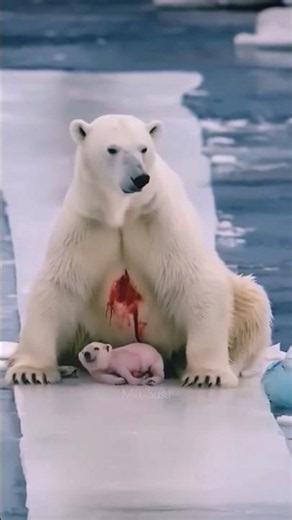 Cute New Born Baby Polar Bear