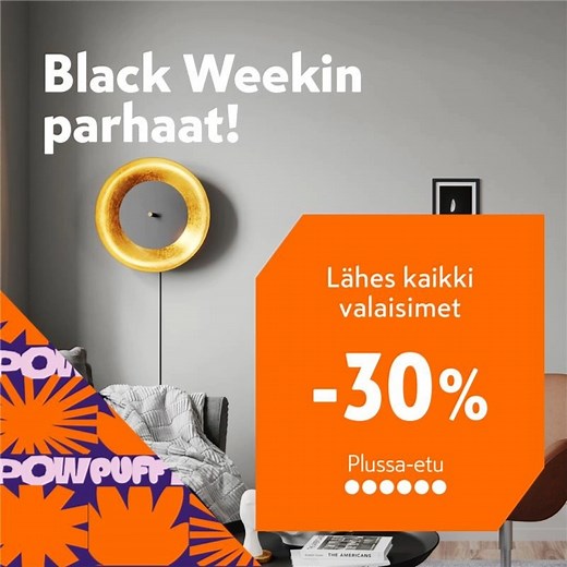 Johan jysähti, hinnat rysähti! K-Raudassa on nyt Black Week! Tutustu valaisinten valikoimaan ja katso kaikki Black Week -tarjoukset täältä. 👉🔗 k-rauta.fi/kampanjat/black-friday #krauta #blackweek | K-Rauta
