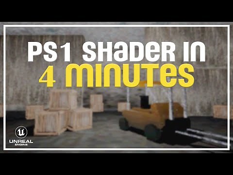 How to make your own customizable PS1 Shader in 4 minutes (UE4/UE5)