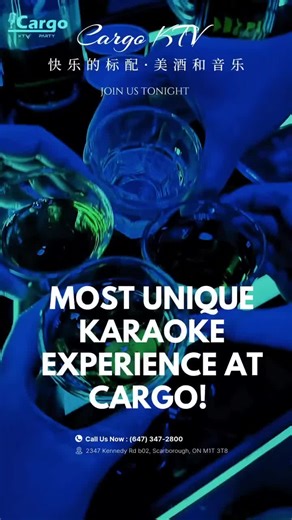Cargo Karaoke - The most unique karaoke experience!!! This is karaoke...!!! I unexpectedly celebrated my job promotion at Cargo Karaoke! The store is newly renovated and the speakers are great! The snacks are also delicious and the prices are great. The staff is also very friendly and service-oriented. I recommend 5 stars! #singyourheartout #torontonightlife #karaokeparty #karaokefun #karaokenight