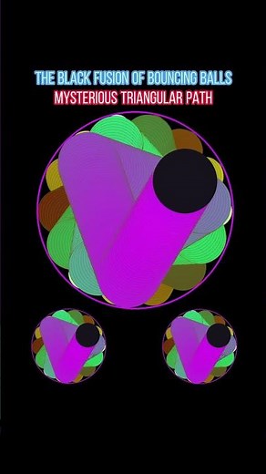 The black fusion of bouncing balls. #bouncingball #maths #viralvideo #python
