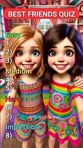 Only Best Friends Can Ace This Quiz! 💖👯‍♀️ | Fun Bestie Challenge