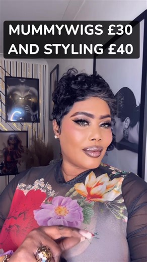 Stylish Human Hair Mummy Wig Available in Black