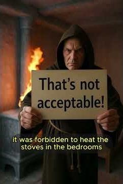 How did monks survive in freezing monasteries?