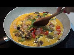 Ομελέτα σπέσιαλ, εύκολα και γρήγορα! - omelette pizza | Greek Cooking by Katerina