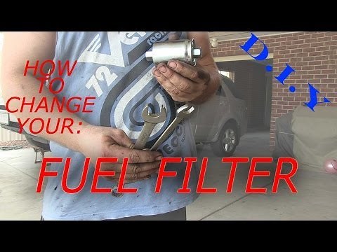 How to replace, fix and test check fuel filter on a car - botchs DIY backyard mechanics