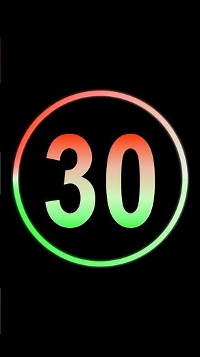 ⏱️ 30 Second Countdown Timer | Clock Ticking Sound & Alarm