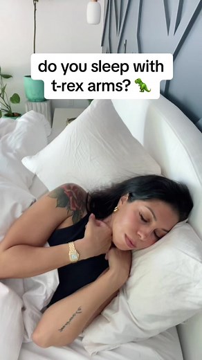 sleeping with t-rex arms is THE SIGN 🥹 heal your nervous system in 60 days 🔗 on profile #trexarms #nervoussystemregulation #nervoussystemhealing #nervoussystemoverload #somatichealing