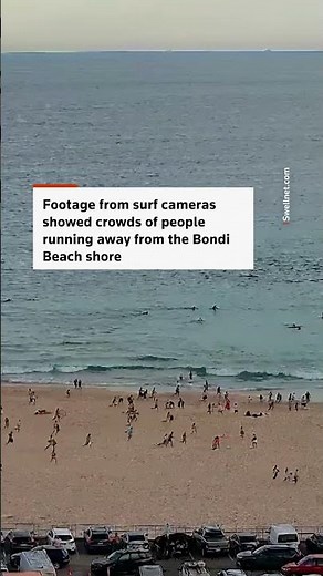 Crowds flee Bondi Beach attack