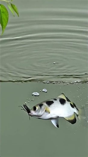 Archerfish ఈ చేప తుపాకీలా కాలుస్తుంది! #archerfish #facts #viral #trending #animalfacts #shorts